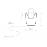 Наземный светильник Nowodvorski Flowerpot 9711 (220V, IP65)