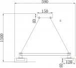 Подвесной светильник светодиодный Stilfort Gloze 4009/02/05P (220V, на тросе, круглые)