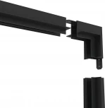 Угловое соединение стена-потолок встраиваемый Smart, черный TR2118-BK Denkirs (220V)