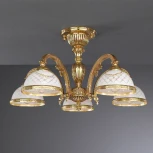 Потолочная люстра Reccagni Angelo 7122 PL 7122/5 (220V, узор в клетку)