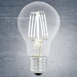 Лампочка светодиодная филаментная E27 6W 220V 550 lm 2700K белое теплое свечение Eglo Lm_led_e27 11501