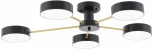 Потолочная люстра светодиодная на штанге Arte Milano Ferrara 252006/5 Bk/Bk (220V, круглые)