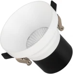Светильник встраиваемый LED MS-VOLCANO-BUILT-R82-10W Warm3000 (WH, 38 deg, 230V) (Arlight, IP20 Металл) 033663