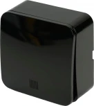 Выключатель одноклавишный с подсветкой (черный) Stekker София 49292