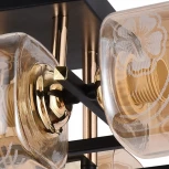 Потолочная люстра на штанге Reluce 72108-0.3-06 BK+FGD (220V)