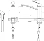 Смеситель Bravat Common F7234129CP-RUS для кухонной мойки