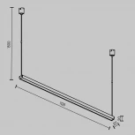 Трековый светильник Maytoni Elasity Basis TR170-1-52W3K-B (LED, 48V)