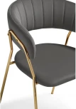 Стул Woodville на металлокаркасе Kamelia 1 dark gray / gold 15470