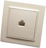 Розетка Ethernet RJ-45 (слоновая кость) Stekker Эрна 39233