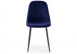 Стул Woodville на металлокаркасе Capri dark blue / black 11947