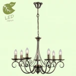 Подвесная люстра Lussole Lgo Roosevelt GRLSP-9942 (220V, на цепи, свеча, IP21)