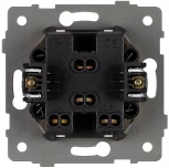 Механизм выключателя двухклавишный самовозвратный SWT-MKR2-PL-GD-V (250V, 10A) (Arlight) 049886