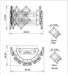 Настенный светильник Divinare Rosalinda 7204/17 AP-2 (220V)