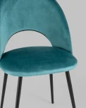 Стул велюр с ромбами сине-зеленый Stool Group УТ000025814