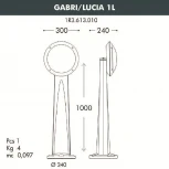 Наземный фонарь Fumagalli Lucia 1R3.613.010.AYE27 (220V, IP66)