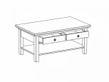 Стол журнальный Reina с выдвижными ящиками Белый ОГОГО 331329 (белый)