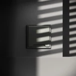 Розетка с заземлением, шторками и крышкой (титан) Voltum S70 VLS040306