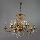 Подвесная люстра Ambiente Alicante 8888/6+6 AB Honey Leaf