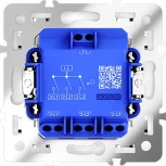 Выключатель трехклавишный (белый глянцевый) Voltum S70 VLS030101