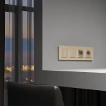 Умный сенсорный выключатель одноклавишный с подсветкой (шампань) Werkel W4513011 (a064145)