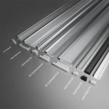 Профиль алюминиевый накладной серый 6х23.8х2000мм Wolta WAP WAP-S-24/6/2000-A