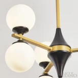 Потолочная люстра на штанге Arte Milano 271580/6 BK/GD (220V, шарики)