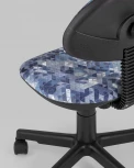 Кресло компьютерное детское Stool Group УМКА абстракция синий УТ000021837