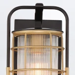 Настенный уличный светильник Eurofase QN-RIVAMAR-S-BLK-GD (220V, IP44)