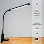 Офисная настольная лампа светодиодная c питанием от USB Reluce 00821-0.7-01 BK (220V, выключатель)