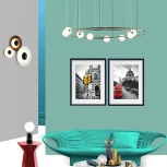 Подвесная люстра Concent ImperiumLoft Concent01 (140617-26) (220V, на тросе, шарики, кольцо, солнечная система)