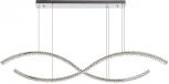 Подвесной светильник большой Newport 8240 8242/160 chrome (LED, 220V, хрусталь, на тросе)