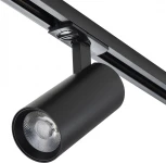 Трековый светильник однофазный Escada 20002 20002TRA/03LED SBK 20Вт, металл, черный матовый (220V, круглые)