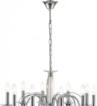 Подвесная люстра Lumion Laoka 8032/10 хром, металл/хрусталь Е14 10*40W 220V (подвески, на цепи, подсвечник, свеча)