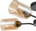 Потолочная люстра на штанге Escada Vertigo 1131/4P Black/Gold 4x60Вт E27, металл/стекло, черный/золото (220V)