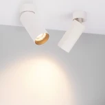 Накладной точечный светильник SP-GABI-SURFACE-FLAP-R60-12W Warm3000 (WH, 36 deg, 230V) (Arlight, IP40 Металл) 049928 (LED)