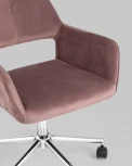 Кресло офисное Ross велюр розовый УТ000005077