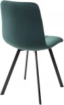Стул CHILLI SQUARE BLUVEL-78 GREEN, велюр / черный каркас, М-City