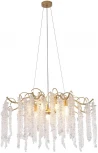 Подвесная люстра Favourite Liana 4134-9P (220V, хрусталь, на тросе)