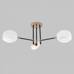 Потолочная люстра на штанге Imex MD.4144-3-S-BK+FGD