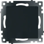 Розетка с заземлением защитной крышкой и шторками (черный) Stekker Катрин 39608