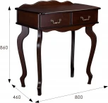 Консоль Берже 21 темно-коричневый от фабрики Mebelik