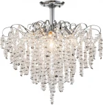 Потолочная люстра Escada Sardena 2106/8P Светильник на штанге 8х40Вт E14, металл/хрусталь, хром/прозрачный
