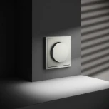 Диммер поворотно-нажимной 600 Вт (сталь) Voltum S70 VLS070305