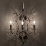 Бра Rococo L27923.65 (220V, хрусталь, подвески, подсвечник, свеча)