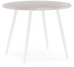 Деревянный стол Notta Абилин 100х76 мрамор светло-серый / белый матовый 507221