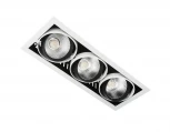 Встраиваемый точечный светильник Ambrella Cardano Led T813 BK/CH 3*12W 4200K (220V)