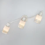 Спот на штанге Eurosvet 20025-20026 20025/3 белый с золотом (220V, круглые)