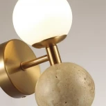 Бра Odeon Light Lolla 6625/6WL под латунь/металл/стекло/камень IP20 LED 1*6W 3000K 220V (шарики)