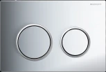 Кнопка смыва Geberit Omega 20 115.085.KH.1 хром/матовый хром
