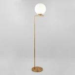 Торшер Eurosvet Frost 01083/1 латунь (220V, выключатель, шар)